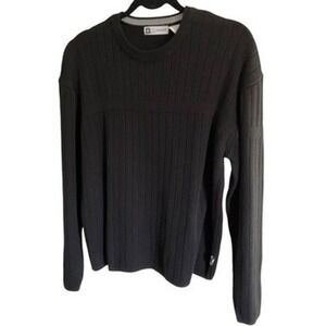 Xtreme Gear Black Ribbed Crewneck Long Sleeve Sweater Mens XL